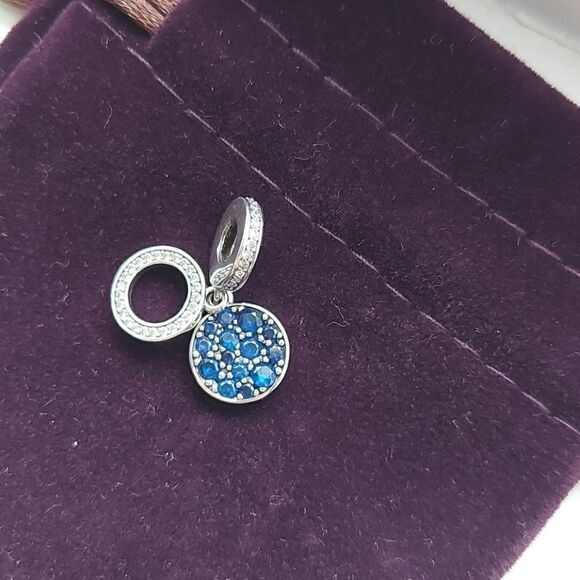 925 Sterling Silver Starry Night Charm - Picture 2 of 5